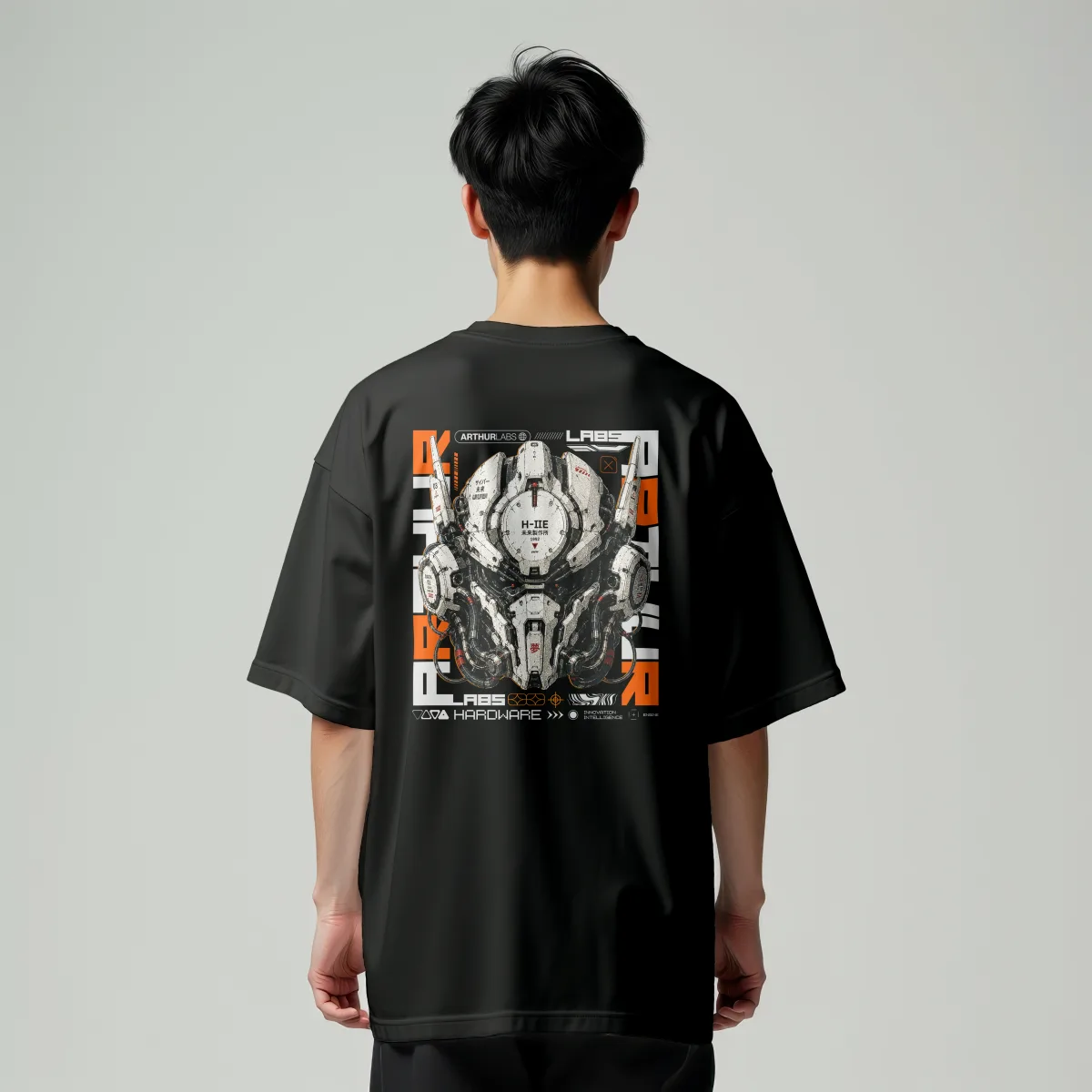 Arthur Labs hardware tee worn, second design