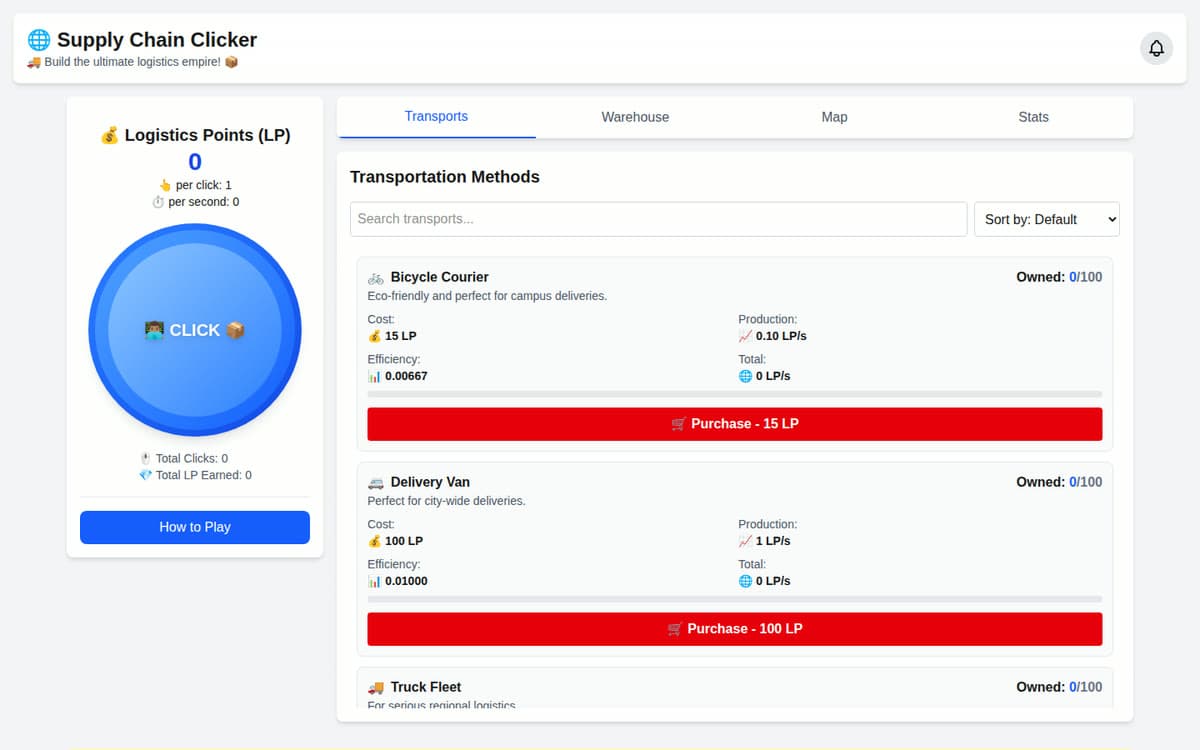 Supply Chain Clicker